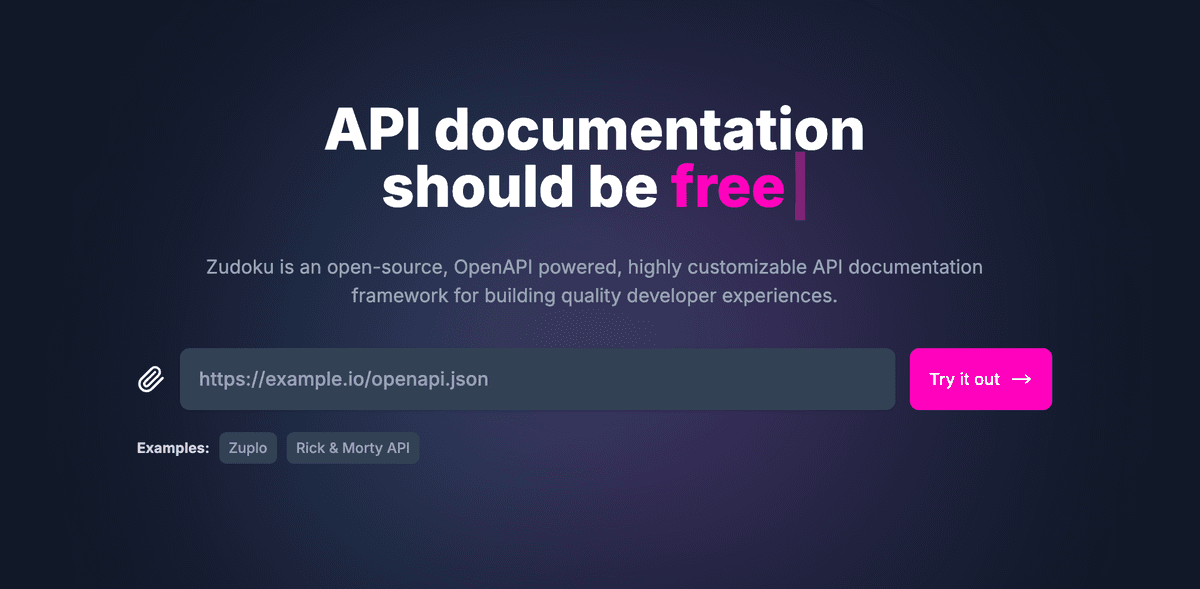 The Zudoku powered Zuplo documentation