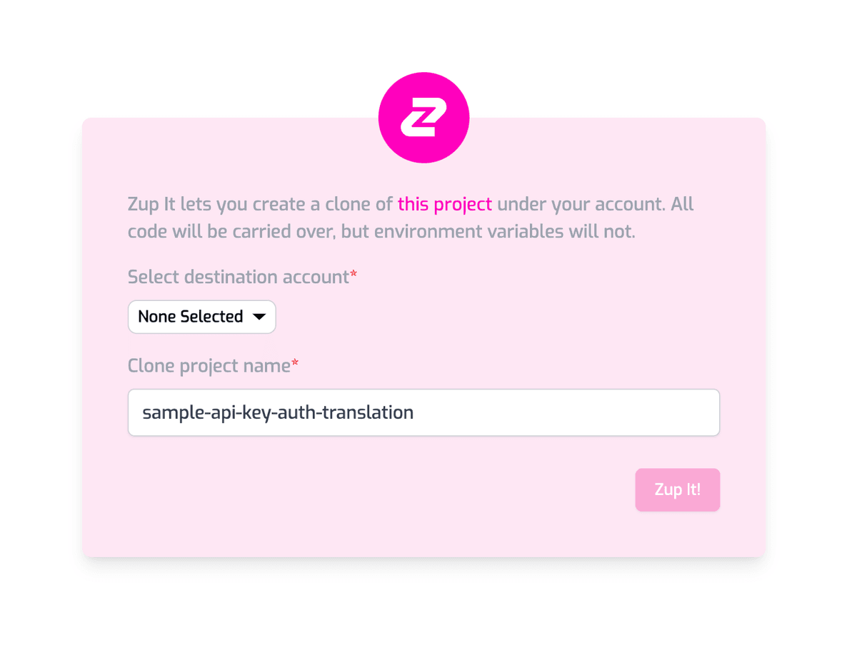 Create Clone Project