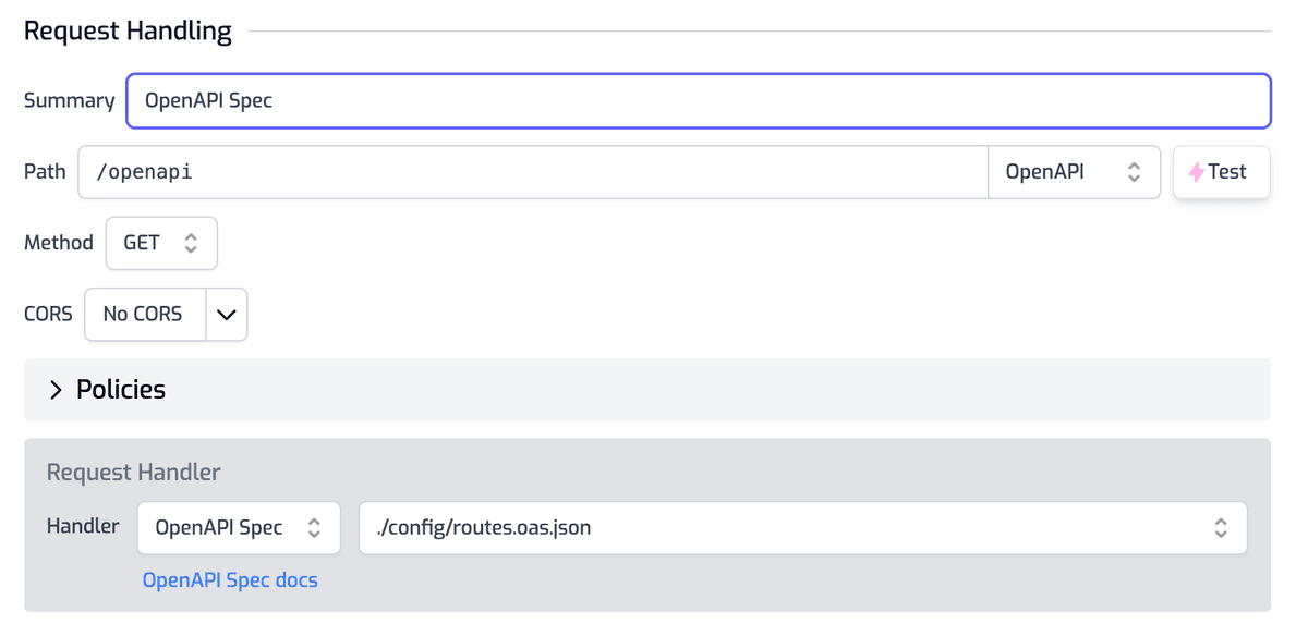 Zuplo OpenAPI spec handler