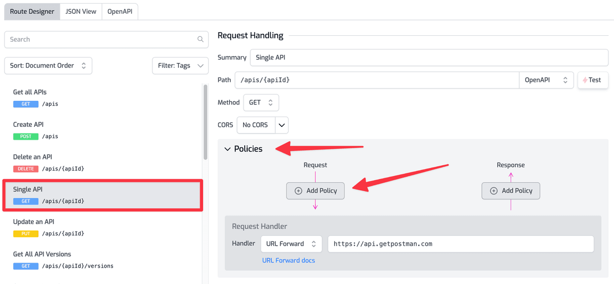 Mock API Policy
