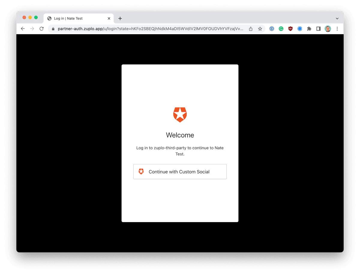 Auth0 login picker
