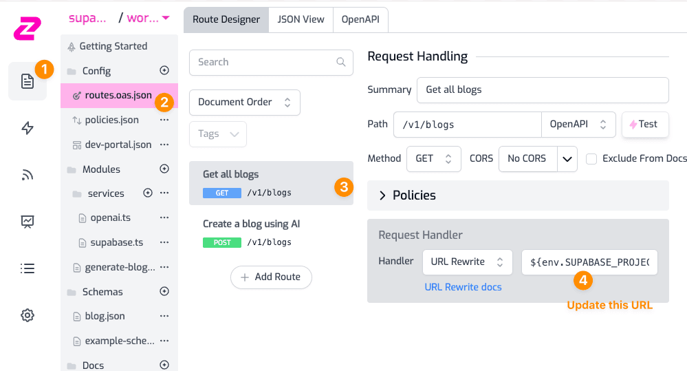 Request handler