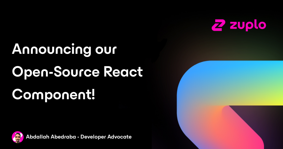 Day 2 - Announcing our Open-Source React Component
