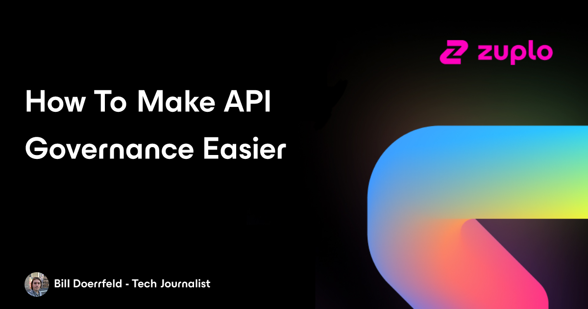 How To Make API Governance Easier