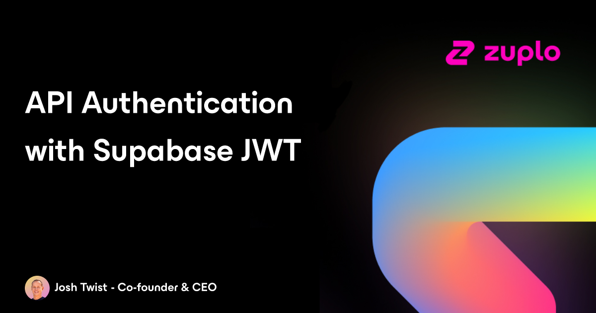 API Authentication using Supabase JWT tokens