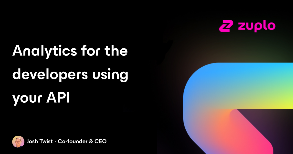 Day 3 - Analytics for Developers Using your API