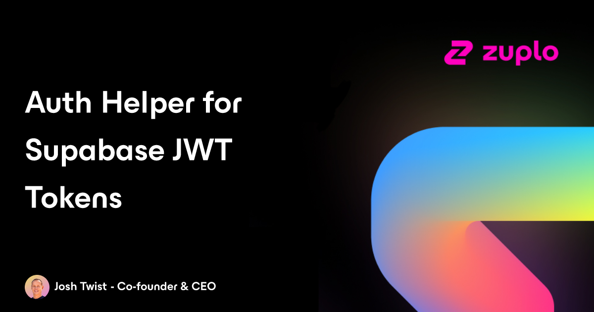 Auth Helper for Supabase JWT tokens