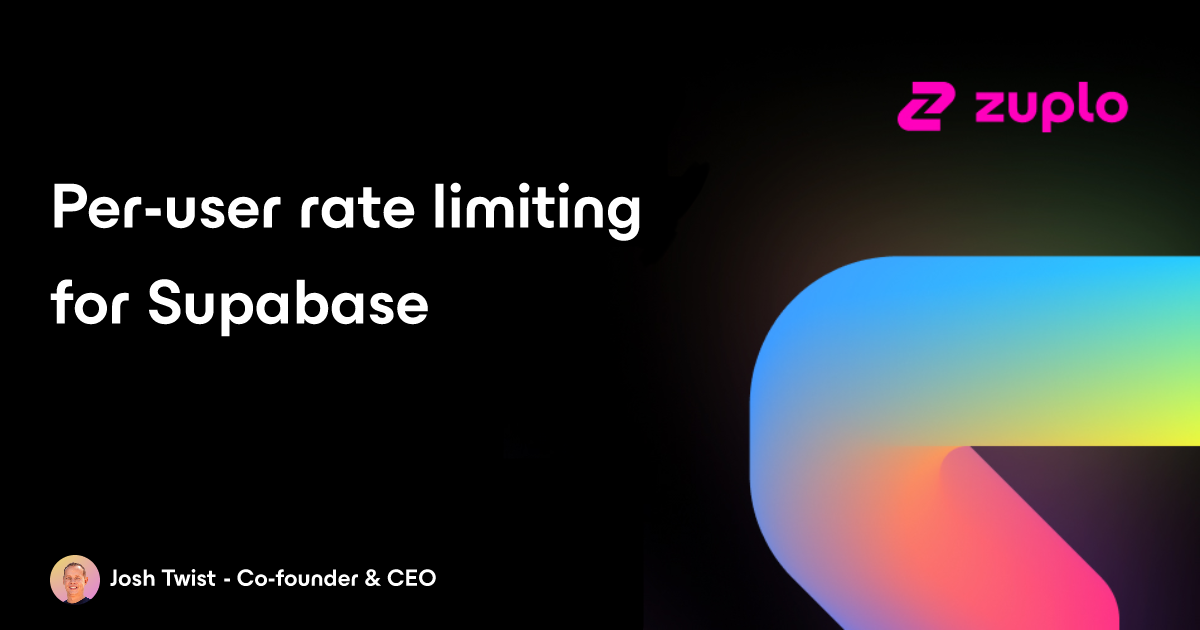 Per-user rate limiting for Supabase