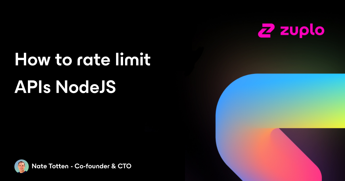 How to rate limit APIs in NodeJS